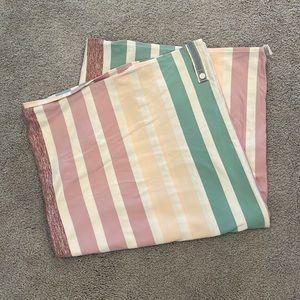 Lululemon striped scarf with snap buttons